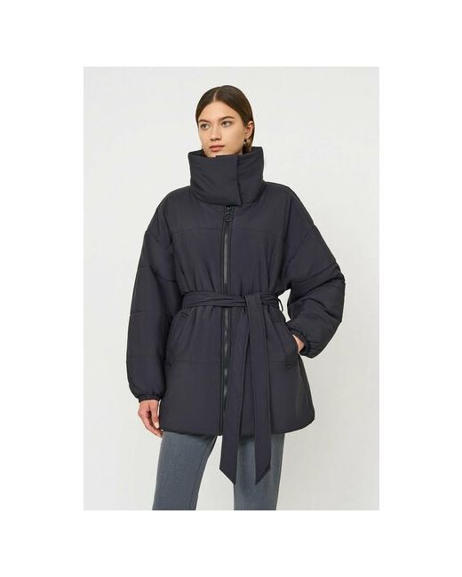 Baon куртка демисезон/зима оверсайз карманы размер 42 черный