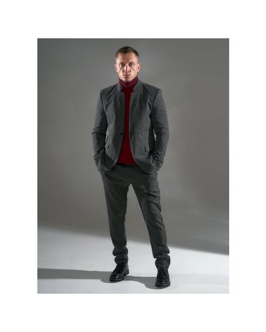 Melskos Костюм пиджак и брюки классический стиль полуприлегающий силуэт размер 46