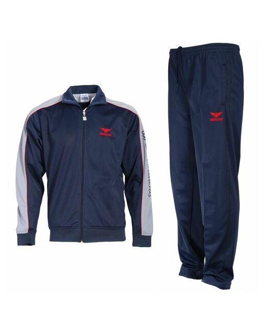 Montanasport Костюм олимпийка и брюки силуэт прямой карманы размер 52/54 синий