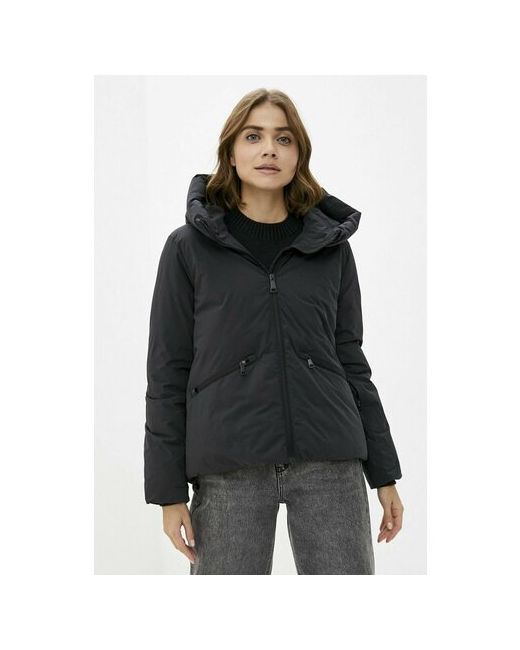 Baon куртка демисезон/зима средней длины силуэт прямой капюшон карманы трикотажная вентиляция водонепроницаемая ветрозащитная размер черный