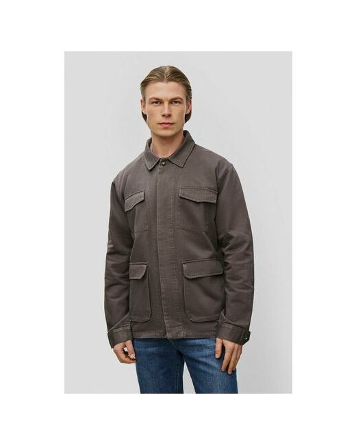 Baon куртка-рубашка демисезон/лето силуэт свободный без капюшона манжеты внутренний карман карманы размер 54