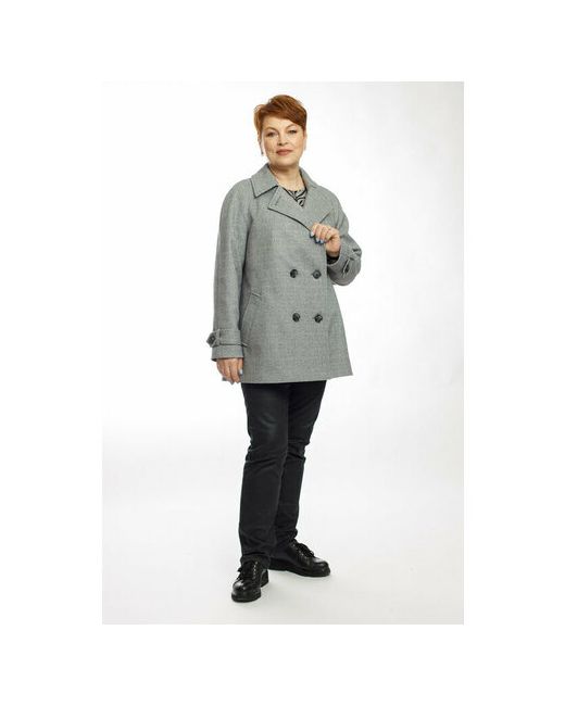 Modetta-style Пальто-пиджак демисезонное оверсайз укороченное размер 58