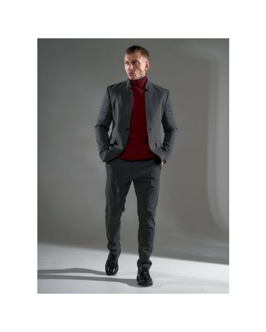 Melskos Костюм пиджак и брюки классический стиль полуприлегающий силуэт размер 52