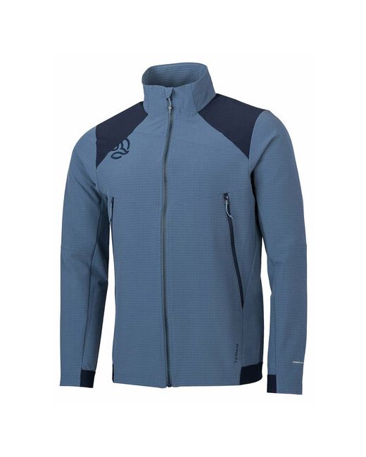 Ternua Куртка Verkom Hard Lite M средней длины силуэт прямой водонепроницаемая ветрозащитная карманы без капюшона воздухопроницаемая влагоотводящая размер 44 синий