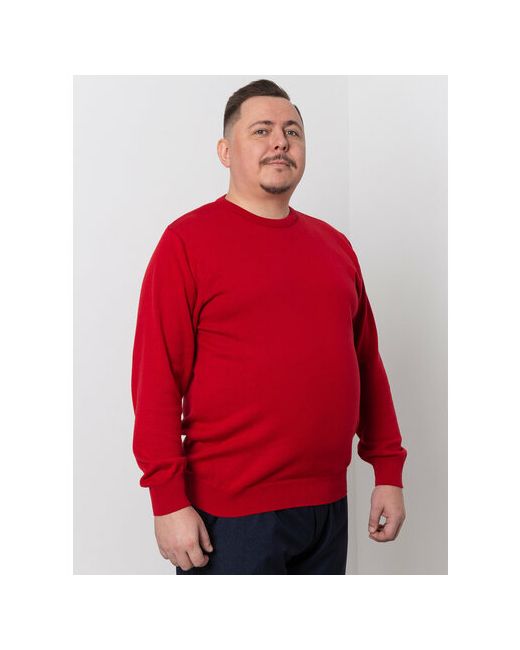 Turhan Пуловер длинный рукав силуэт прямой трикотажный размер 4XL