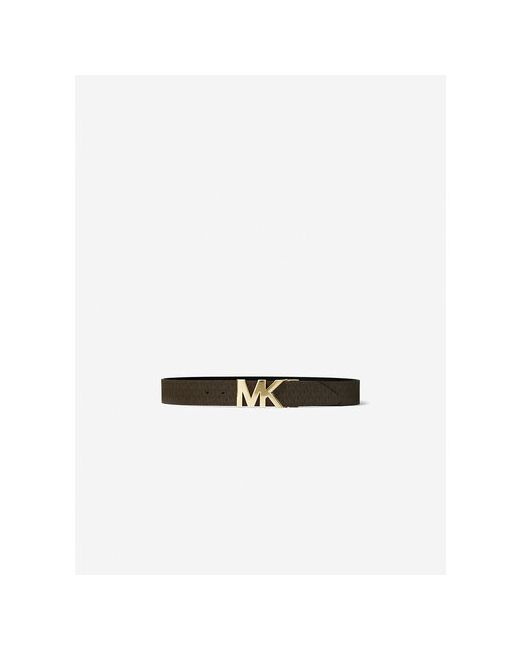 Michael Kors Ремень натуральная кожа металл двусторонний для размер длина 116 см. черный