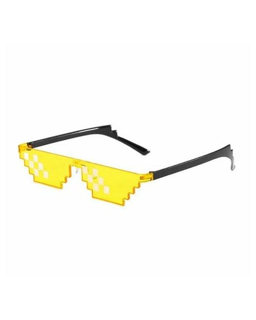 Minecraft Пиксельные очки из Майнкрафт желтые