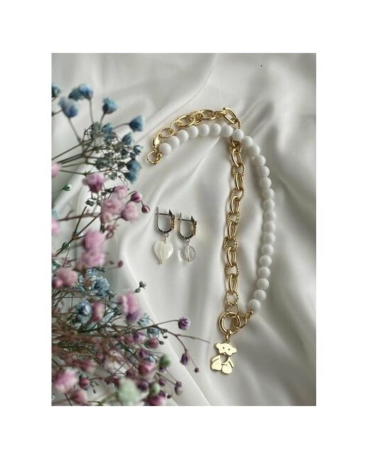 Love_and_soul_jewelry Чокер ожерелье с цепью и подвеской медвежонок