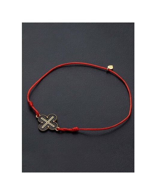Ангельская925 Красная нить браслет на руку с серебряной подвеской Крест. Молитва Спаси и Сохрани 500318klred
