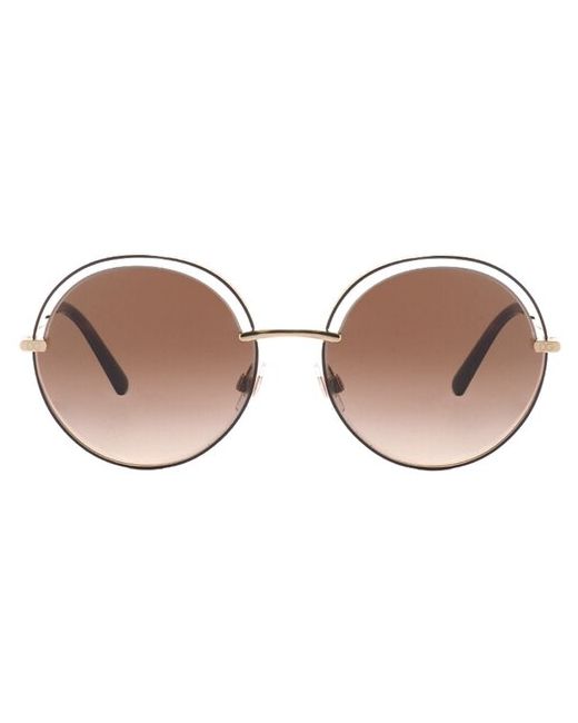 Dolce & Gabbana Солнцезащитные очки круглые оправа градиентные для