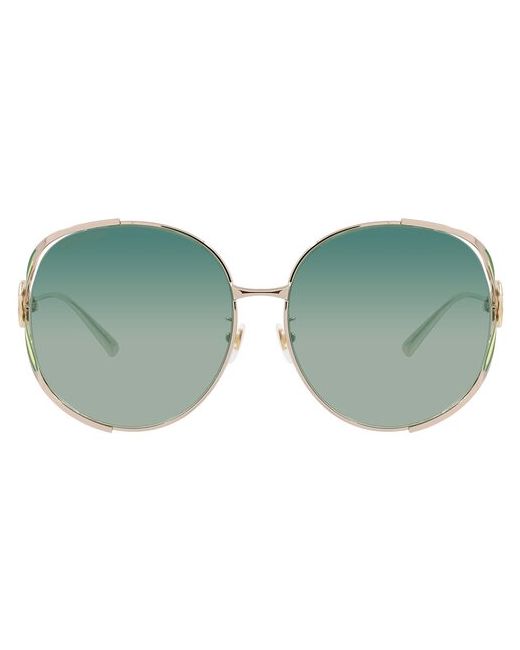 Gucci Солнцезащитные очки стрекоза оправа градиентные для зеленый
