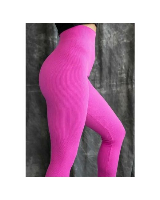 Ess Легинсы демисезонные прилегающий силуэт спортивный стиль без карманов размер розовый фуксия