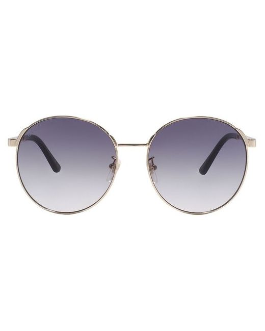 Gucci Солнцезащитные очки 0206SK 001 круглые оправа с защитой от УФ для