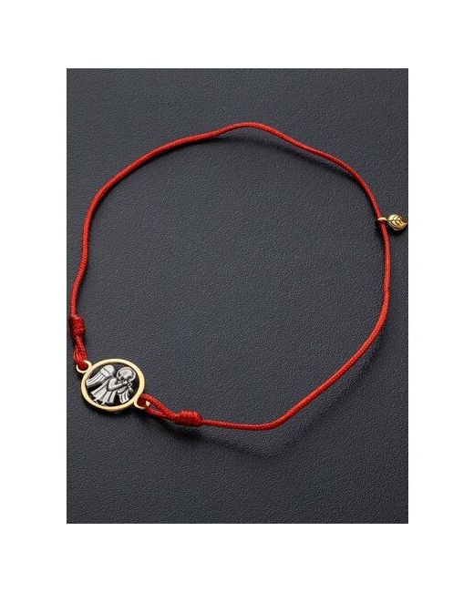 Ангельская925 Красная нить браслет на руку с серебряной подвеской Ангел-Хранитель 500344klred
