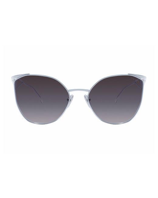 Prada Солнцезащитные очки кошачий глаз оправа с защитой от УФ для серебряный
