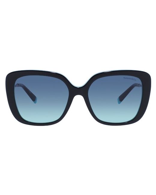 Tiffany Солнцезащитные очки бабочка оправа металл градиентные с защитой от УФ для голубой