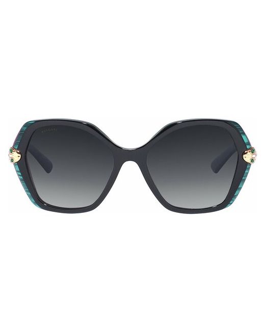 Bvlgari Солнцезащитные очки квадратные с защитой от УФ градиентные для черный