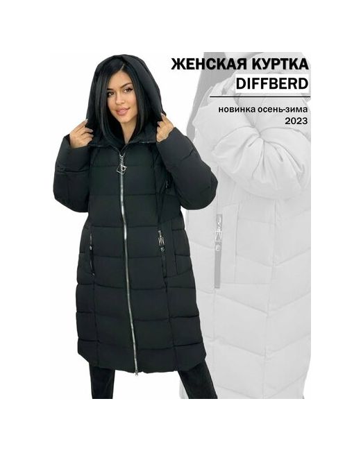 Diffberd куртка зимняя силуэт прямой карманы размер