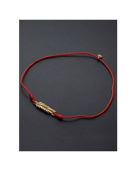 Ангельская925 Красная нить браслет на руку с серебряной подвеской Пальмовая ветвь 500357klred