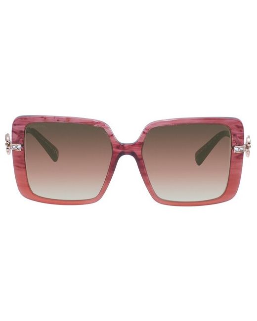 Bvlgari Солнцезащитные очки квадратные градиентные для бордовый