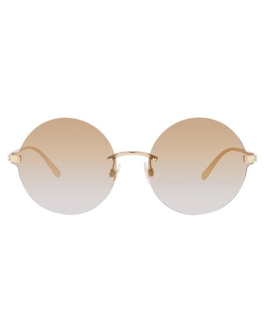 Dolce & Gabbana Солнцезащитные очки круглые оправа градиентные зеркальные для