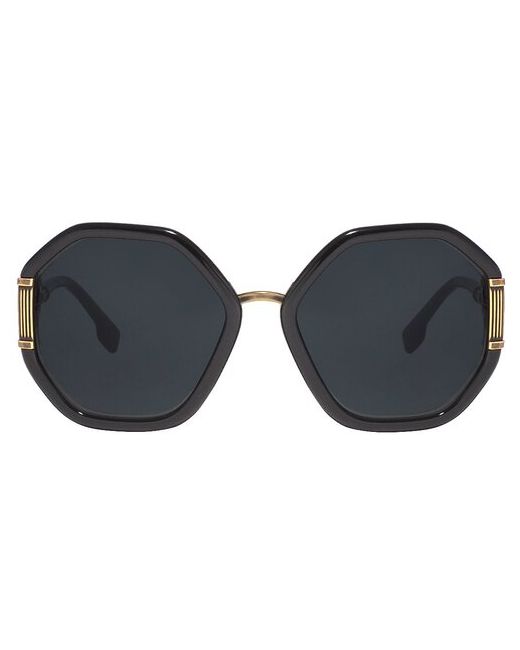 Versace Солнцезащитные очки шестиугольные для черный