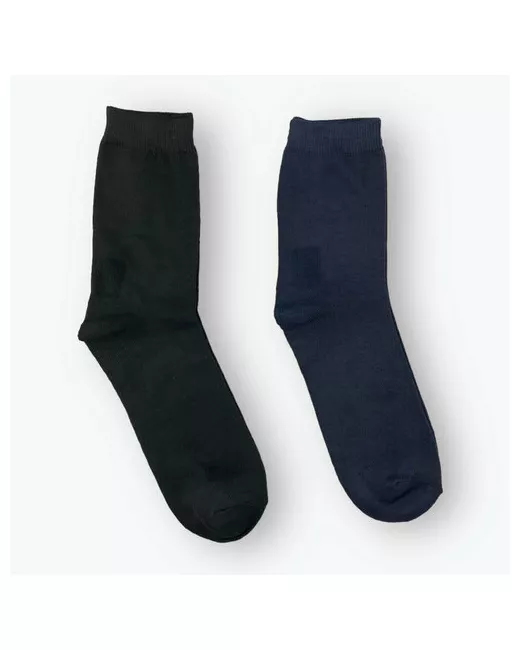Мини носки 2 пары классические бесшовные воздухопроницаемые размер черный синий
