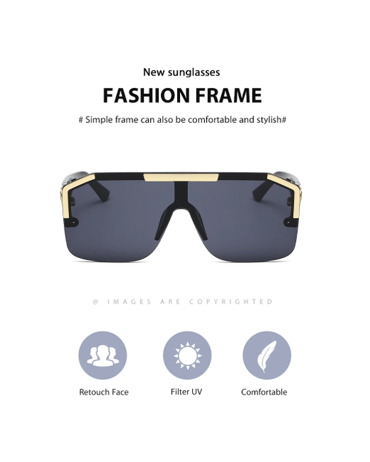 Centara Солнцезащитные очки прямоугольные оправа фотохромные поляризационные с защитой от УФ