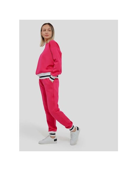 Vitacci Костюм брюки спортивный стиль свободный силуэт размер 42/44 розовый