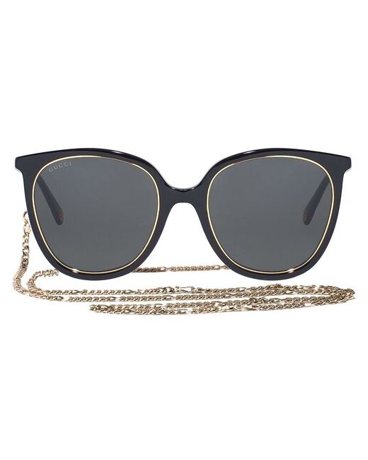 Gucci Солнцезащитные очки 1076S 001 кошачий глаз оправа с защитой от УФ для