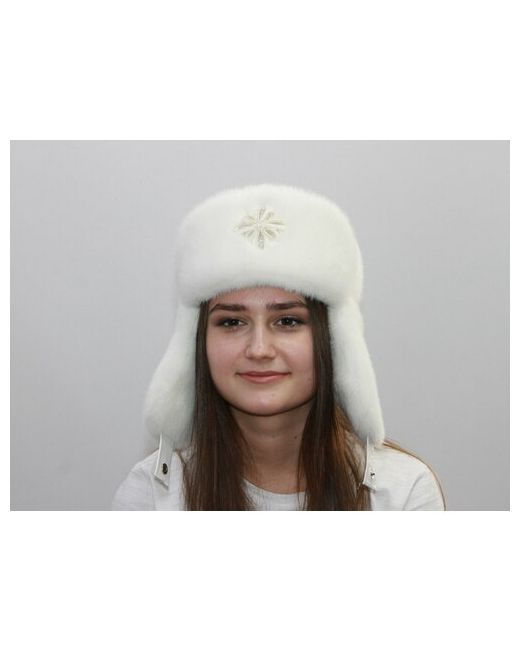 Мария Шапка ушанка Ушанка норковая зимняя подкладка размер 58-59
