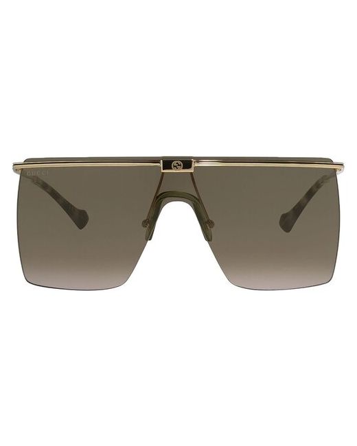 Gucci Солнцезащитные очки 1096S 002 монолинза оправа с защитой от УФ для золотой