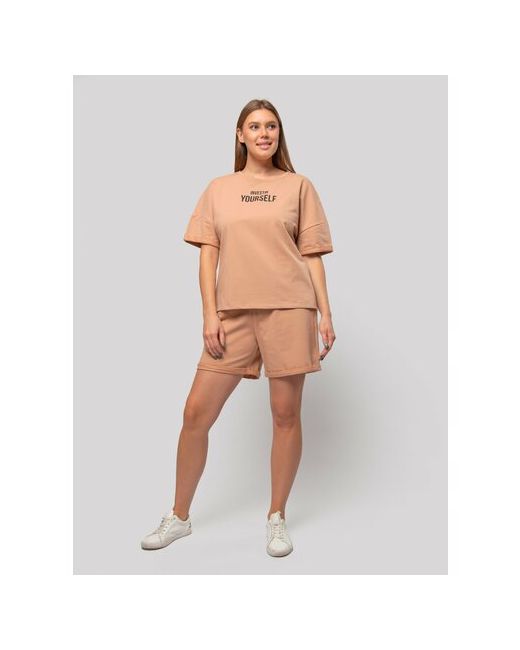 Дарья Костюм футболка и шорты спортивный стиль размер 54