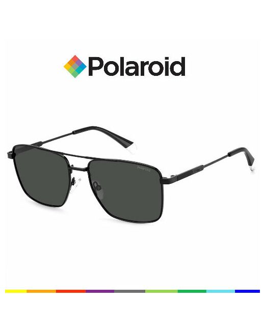 Polaroid Солнцезащитные очки PLD4134SX807 авиаторы оправа поляризационные устойчивые к появлению царапин с защитой от УФ для черный