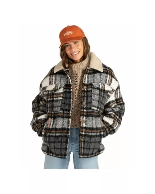 Billabong куртка демисезон/зима оверсайз стеганая манжеты карманы водонепроницаемая размер