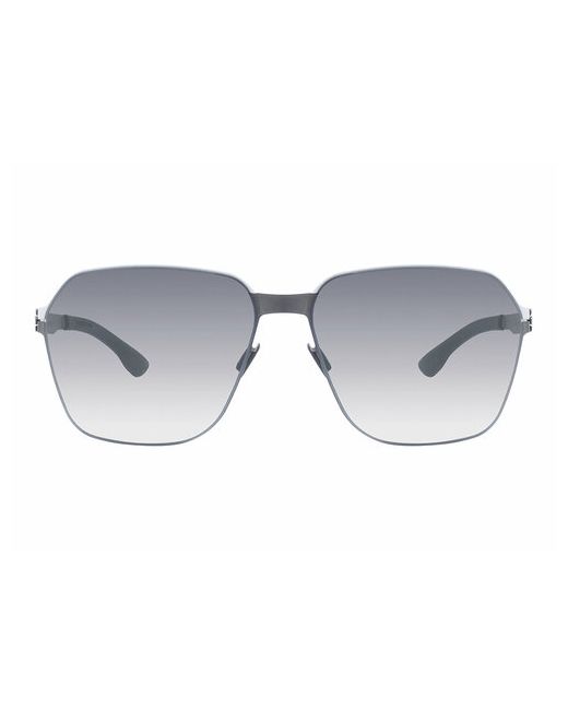 IC! Berlin Солнцезащитные очки MB 04 White Pop Graphite Black панто оправа с защитой от УФ