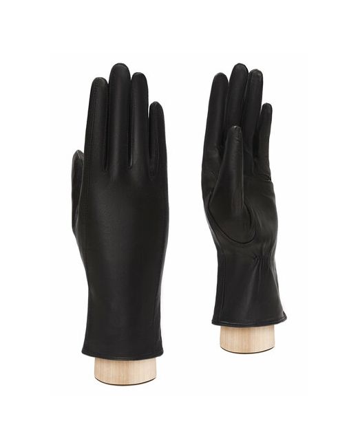 Eleganzza Перчатки зимние натуральная кожа подкладка размер черный