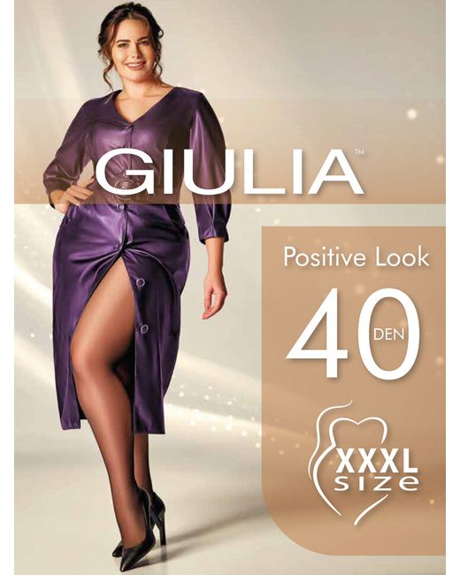 Giulia Колготки Positive Look 40 den с шортиками размер