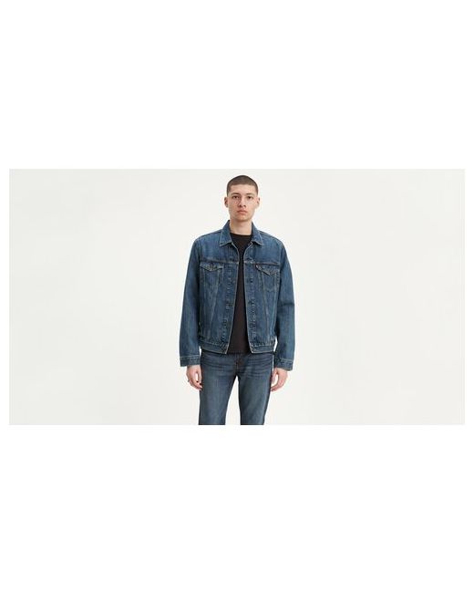 Levi's® Джинсовая куртка силуэт прямой размер синий