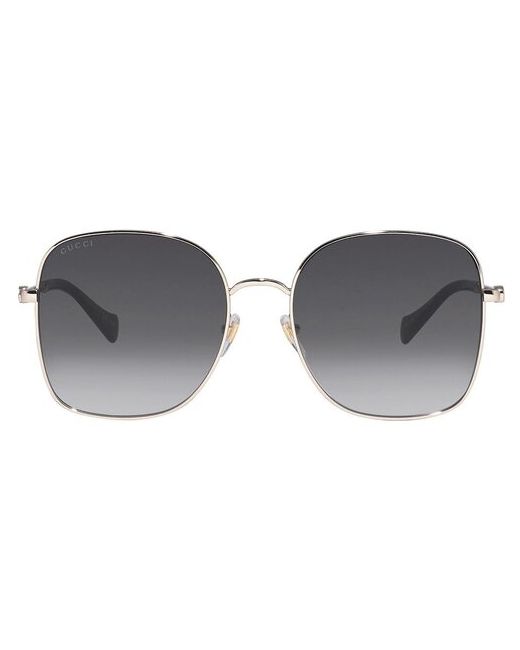 Gucci Солнцезащитные очки 1143S 001 квадратные оправа с защитой от УФ для золотой