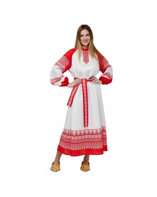 Мой Карнавал Русское народное платье Покосная рубаха взрослая