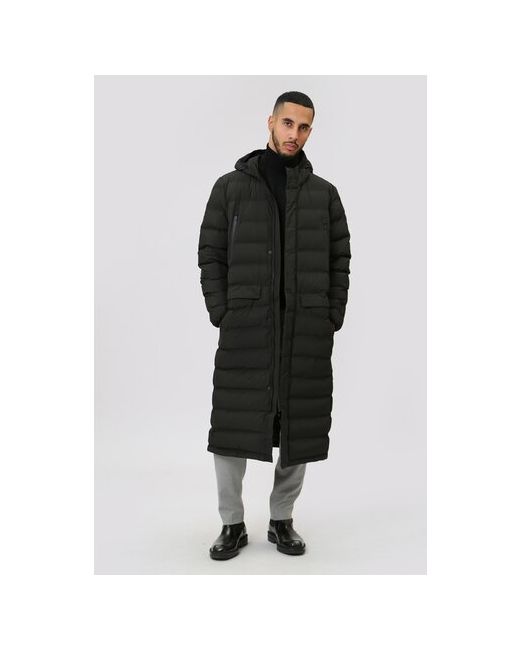 Geox куртка демисезон/зима силуэт прямой стеганая карманы капюшон внутренний карман размер 52