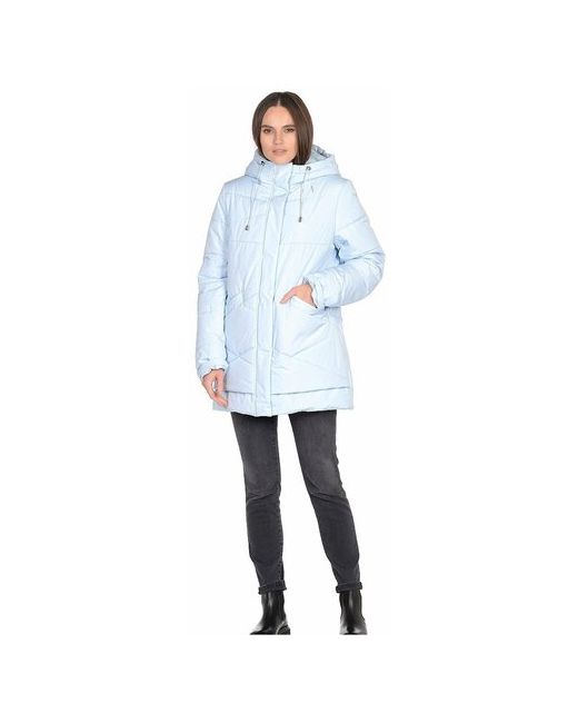 Maritta куртка зимняя средней длины силуэт прямой внутренний карман несъемный капюшон съемный мех водонепроницаемая ветрозащитная утепленная размер 4252RU