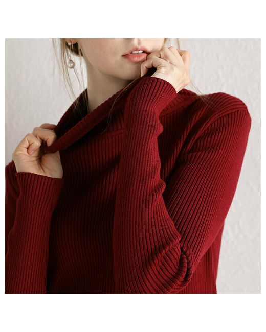 beutyone Пуловер размер EL бордовый