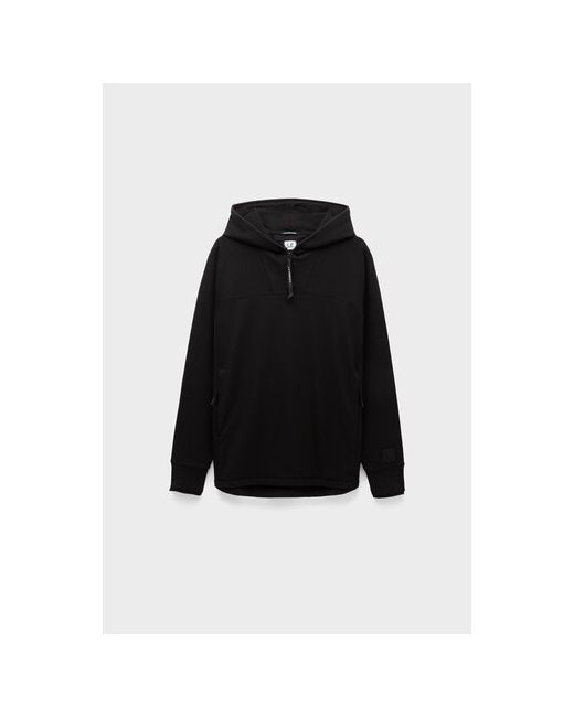 C.P. Company Худи metropolis series stretch fleece full zipped hoodie black силуэт прямой средней длины размер 54