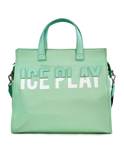 Ice Play Сумка шоппер повседневная текстиль зеленый