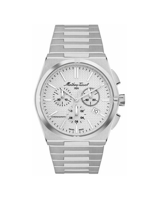 Mathey-Tissot Наручные часы Швейцарские наручные H117CHRS с хронографом серебряный серый