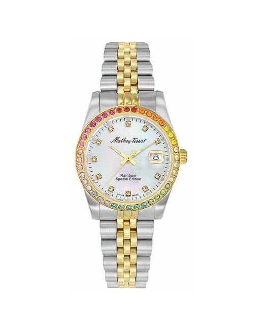 Mathey-Tissot Наручные часы Швейцарские наручные D809BQYI белый серебряный