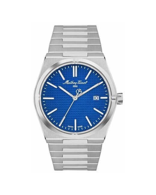 Mathey-Tissot Наручные часы Швейцарские наручные H117ABU серебряный синий