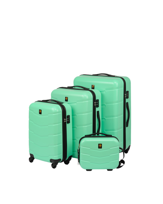 Sun Voyage Комплект чемоданов 4 шт. зеленый